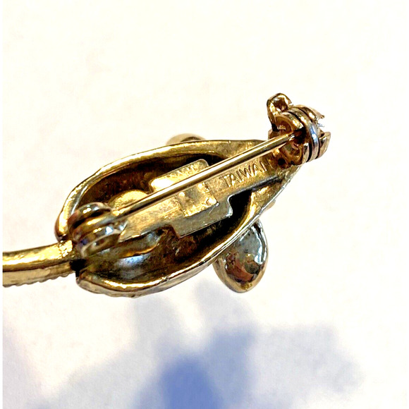 Vintage Mice Mouse Scatter Pins Articulated Tails Goldtone Green Rhinestone Eyes - Picture 6 of 7